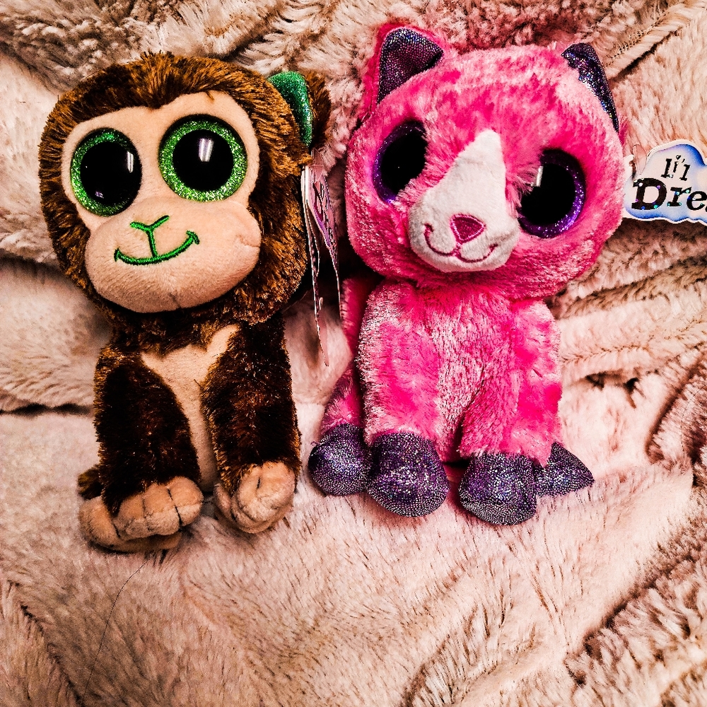 Li'l Dreamers kitty and monkey
